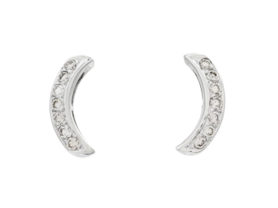 Jewellery, EARRINGS, 18K white gold