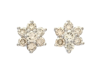 Jewellery, EARRINGS, 18K white gold