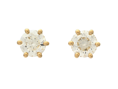 Jewellery, SOLITAIRE EARRINGS, 18K gold