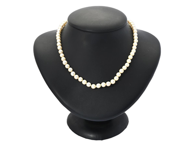 Jewellery, PEARL NECKLACE, cultured pearls approx. 5,5-6 mm