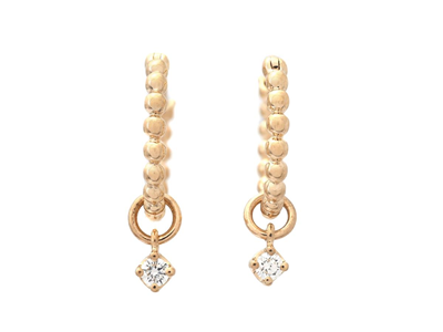 Jewellery, HOOP EARRINGS, 18K gold