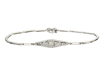 Jewellery, BRACELET, 18K white gold