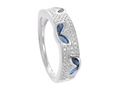 Jewellery, RING, 18K white gold