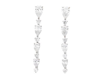 Jewellery, EARRINGS, 18K white gold