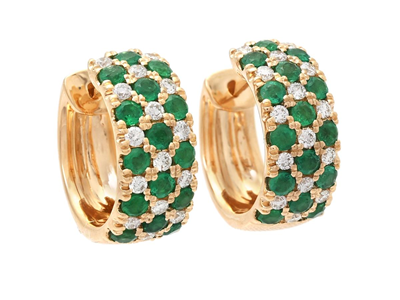 Jewellery, HOOP EARRINGS, 18K gold