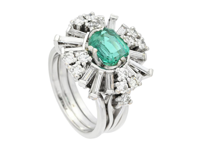 Jewellery, RING, 14K white gold