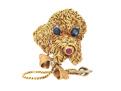 Jewellery, BROOCH, dog