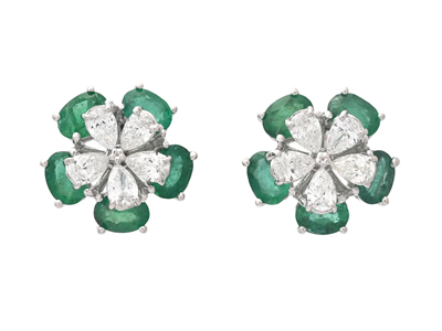 Jewellery, EARRINGS, 18K white gold