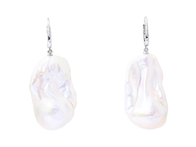 Jewellery, PEARL EARRINGS, 18K white gold