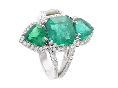 Jewellery, RING, 18K white gold