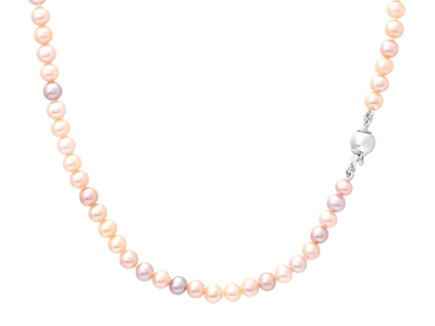 Jewellery, PEARL NECKLACE, cultured purple