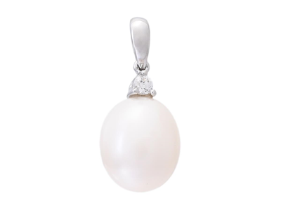 Jewellery, PEARL PENDANT, 18K white gold