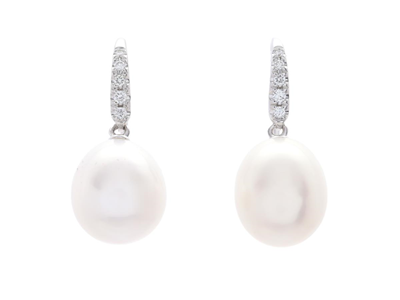 Jewellery, EARRINGS, 18K white gold