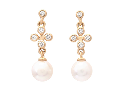 Jewellery, PEARL EARRINGS, 18K gold