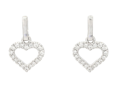 Jewellery, EARRINGS, 18K white gold