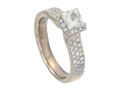 Jewellery, RING, 18K white gold
