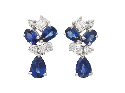 Jewellery, EARRINGS, 18K white gold