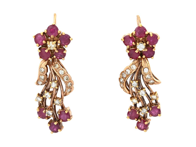 Jewellery, EARRINGS, 18K gold