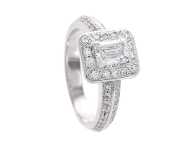 Jewellery, RING, 18K white gold
