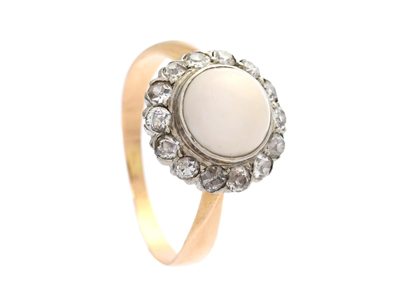 Jewellery, RING, 18K gold/white gold