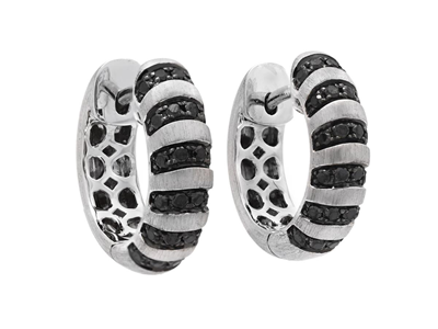 Jewellery, HOOP EARRINGS, platinum