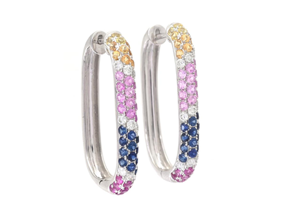 Jewellery, EARRINGS, 18K white gold