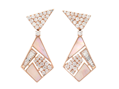 Jewellery, EARRINGS, 18K rose gold