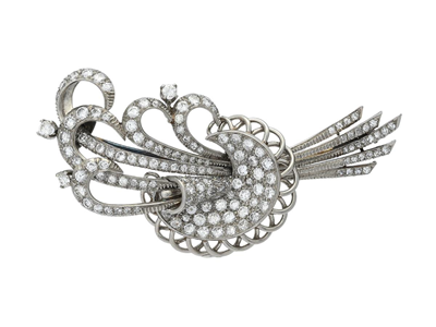 Jewellery, BROOCH, platinum
