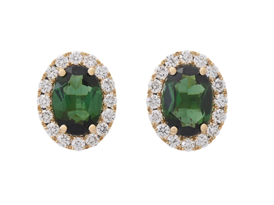 Jewellery, CLUSTER EARRINGS, 18K gold