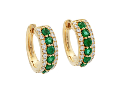 Jewellery, HOOP EARRINGS, 18K gold