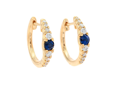 Jewellery, HOOP EARRINGS, 18K gold