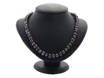 Jewellery, PEARL NECKLACE, clasp in white metal