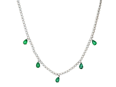 Jewellery, NECKLACE, 18K white gold