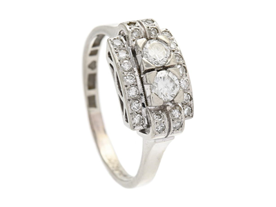 Jewellery, RING, 18K white gold