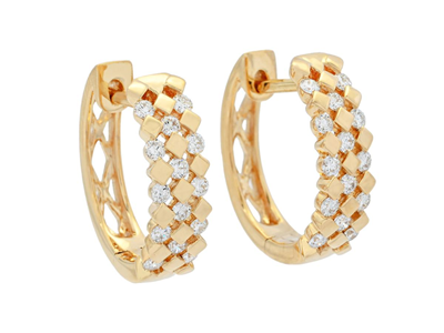 Jewellery, HOOP EARRINGS, 18K gold