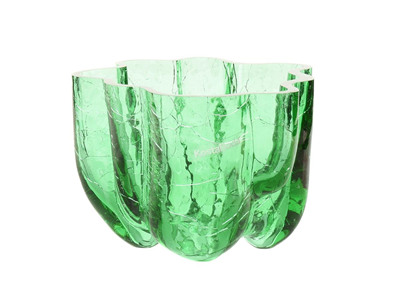 Glass, BOWL/LANTERN, green glass