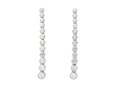 Jewellery, EARRINGS, 18K white gold