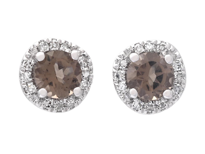 Jewellery, EARRINGS, 18K white gold with 0,49 ctw