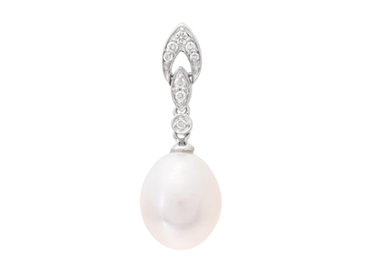 Jewellery, PEARL PENDANT, 18K white gold