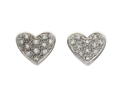Jewellery, EARRINGS, 18K white gold/gold