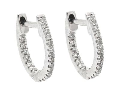 Jewellery, EARRINGS, 18K white gold