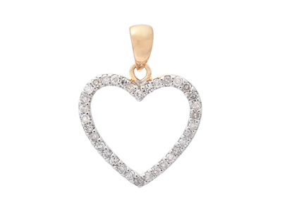 Jewellery, PENDANT, 18K white gold with single cut diamonds 0,17 ctw