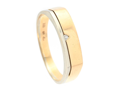Jewellery, RING, 18K gold/white gold