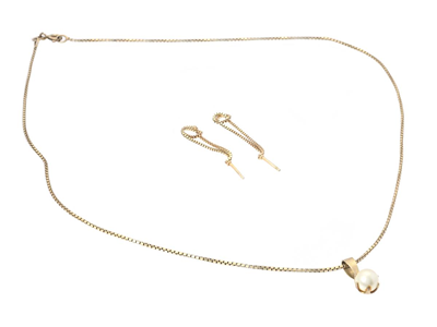 Jewellery, JEWELLERY SET, gilt silver