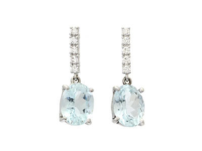 Jewellery, EARRINGS, 18K white gold