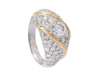 Jewellery, RING, 18K white gold/gold