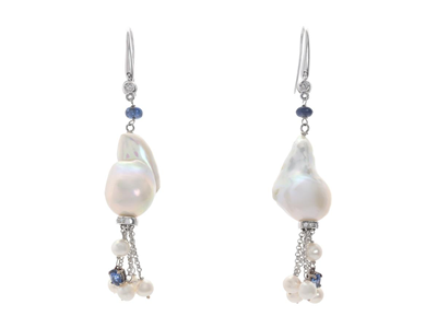 Jewellery, EARRINGS, 18K white gold