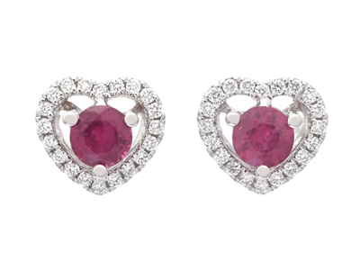 Jewellery, EARRINGS, 18K white gold