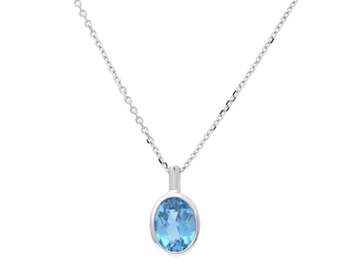 Jewellery, PENDANT/CHAIN, 18K white gold