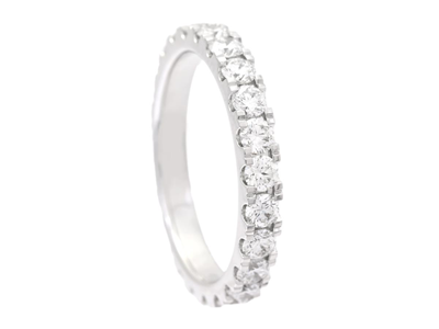 Jewellery, FULL ETERNITY RING, 18K white gold